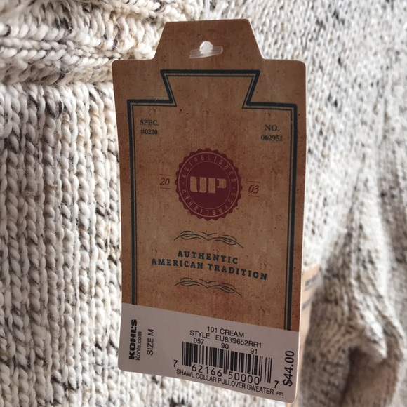 Urban Pipeline NWT Boy’s mock Neck Sweater Cream Heathered Cotton Blend sz Med - Picture 5 of 9